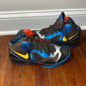 Nike Men’s Zoom Hyperfranchise XD Outdoor Basketball Shoe Blue and Black
